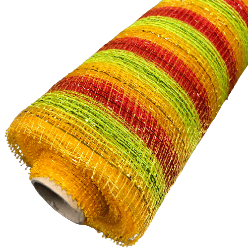 20 Inch by 10 Yards Designer Netting  Glitz Striped