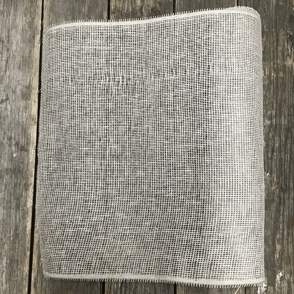 20 Inch by 10 Yards Designer Netting Solid Parchment/Poly Burlap