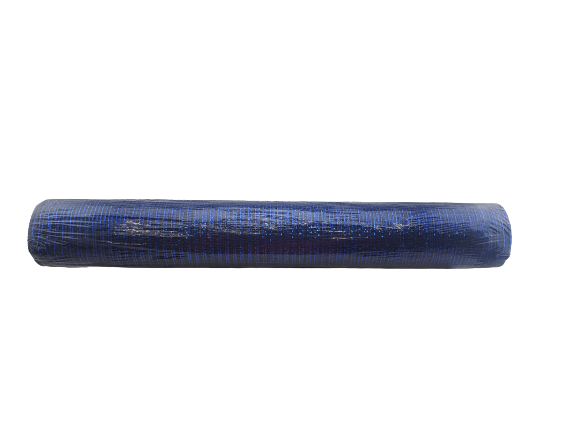 21 Inch by 10 Yard Metallic Navy Royal Blue Mesh