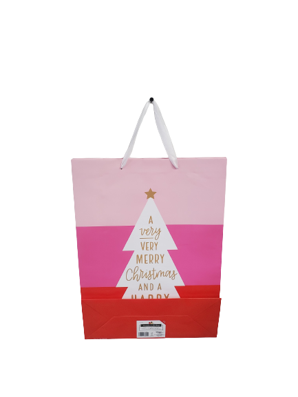 Jumbo Gift Bag Very Merry Christmas Happy New Year