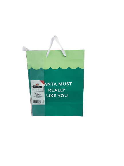 Christmas Gift Bags Green And Red Set Of Two