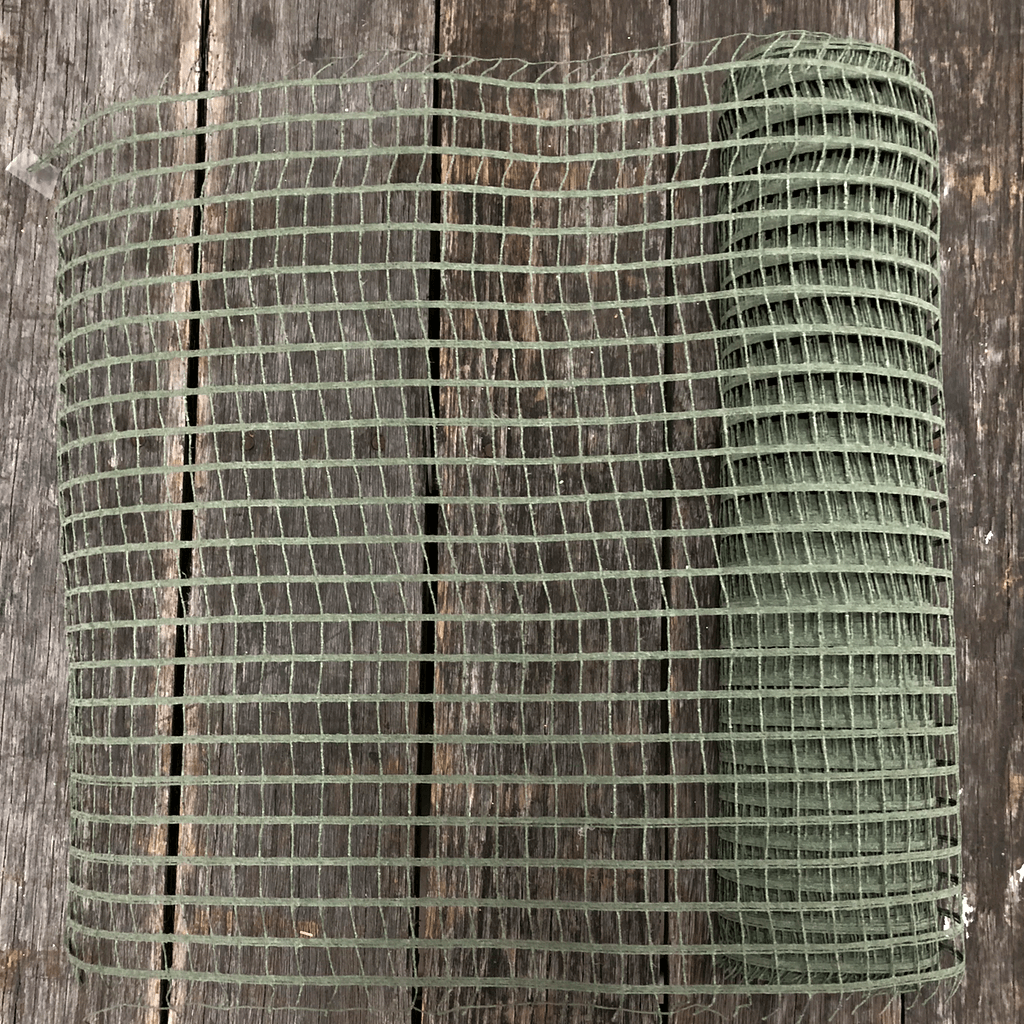 21 Inch x 10 Yards Windowpane Mesh Khaki Green Netting