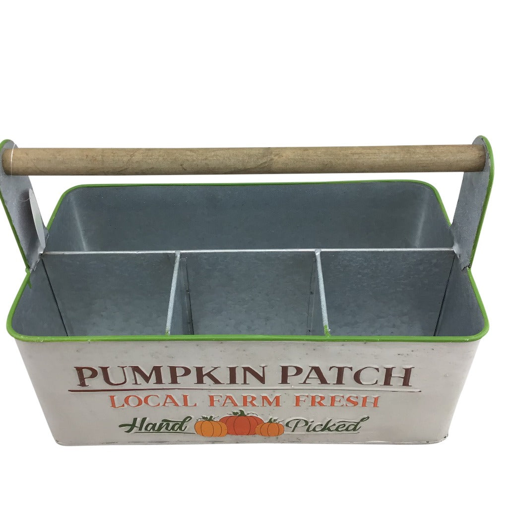 Fall  Divided Metal Bucket With Handle