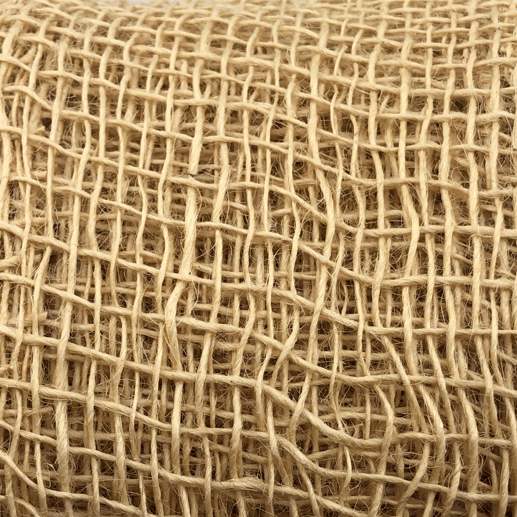 4 Inch by 10 Yards Designer Jute White Netting