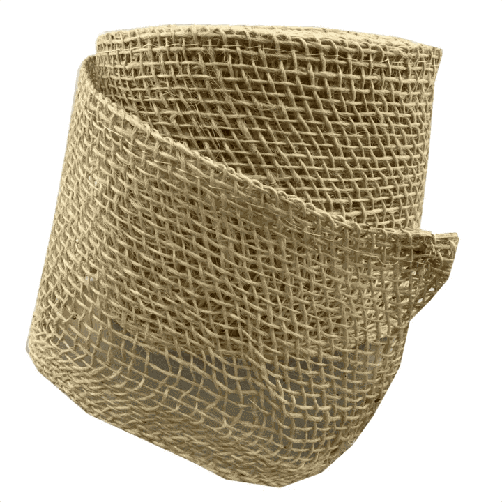 4 Inch by 10 Yards Designer Jute White Netting