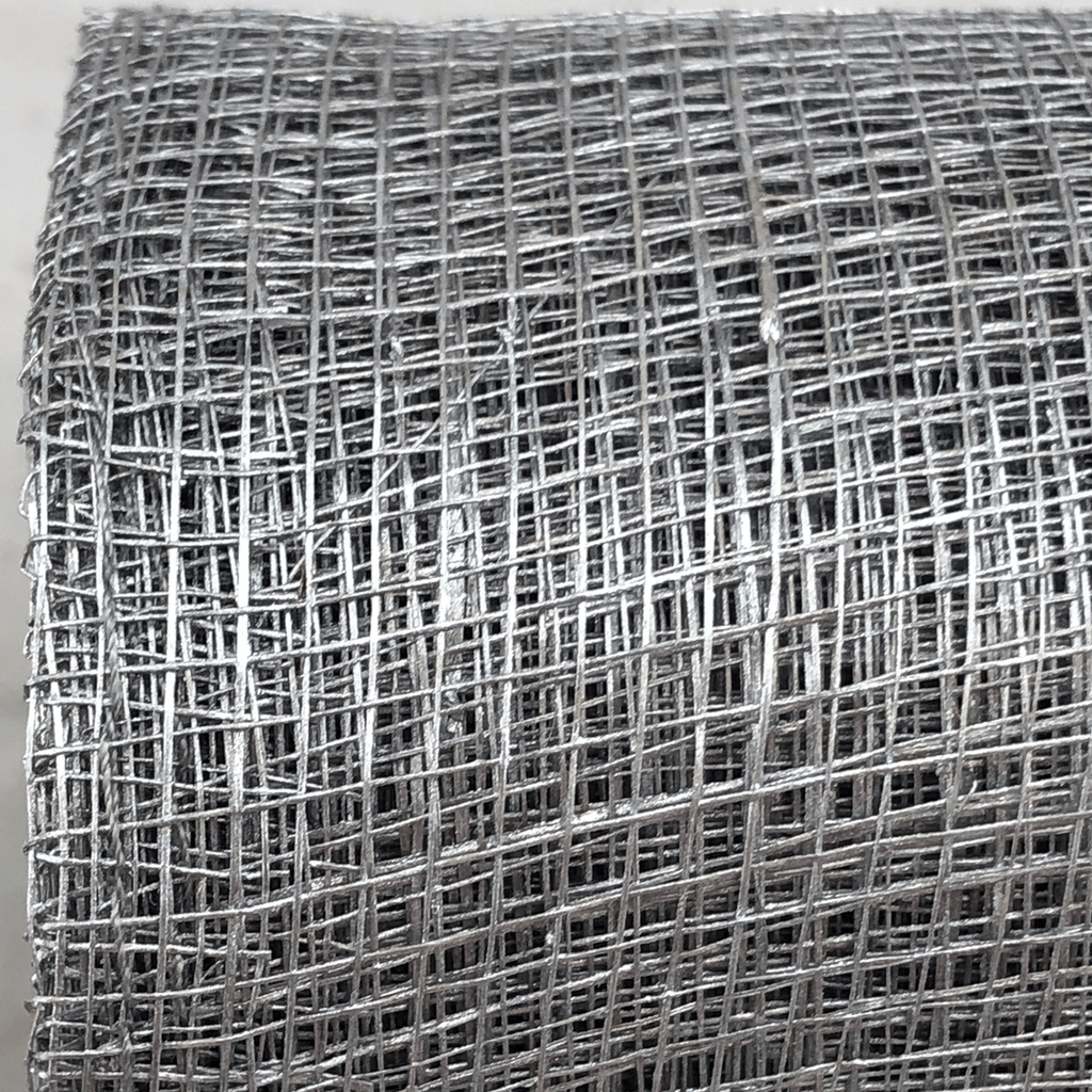 4 Inch By 10 Yards Silver Designer Netting