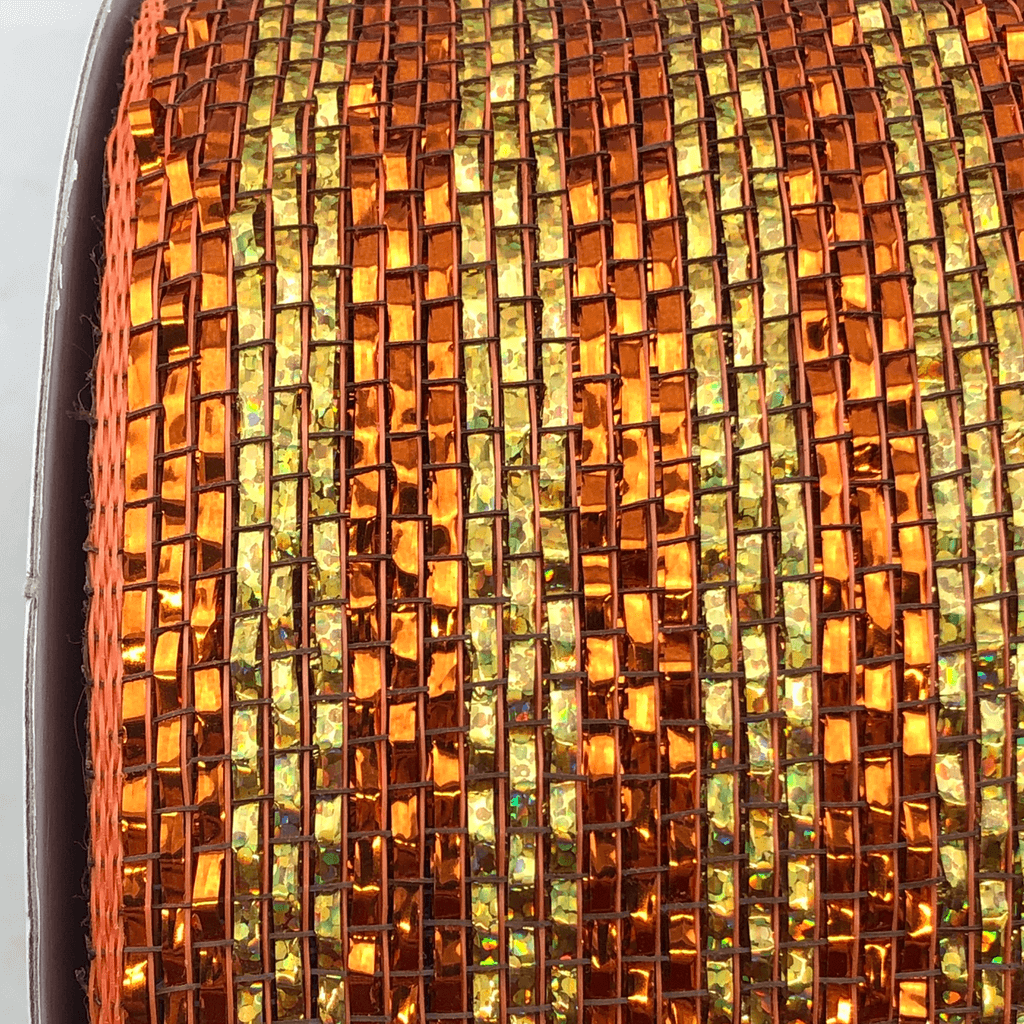 4 Inch by 20 Yards Designer Netting Candy Corn