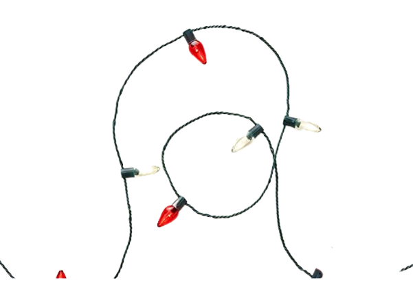 Home Accents Holiday 25 Red/White C9 LED Lights (Open Box)