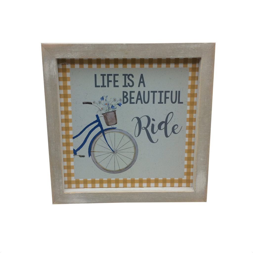 6.75" Bike Ride Wall Art Decor 3 Styles