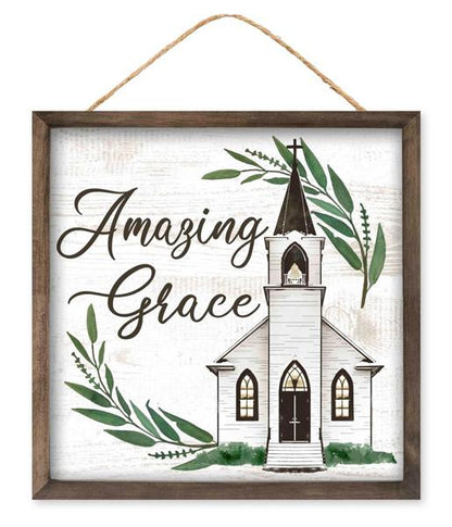 Amazing Grace Wooden Sign