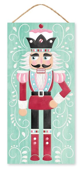 Glitter Mint Nutcracker Sign