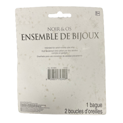 Black and Bone Jewelry Set