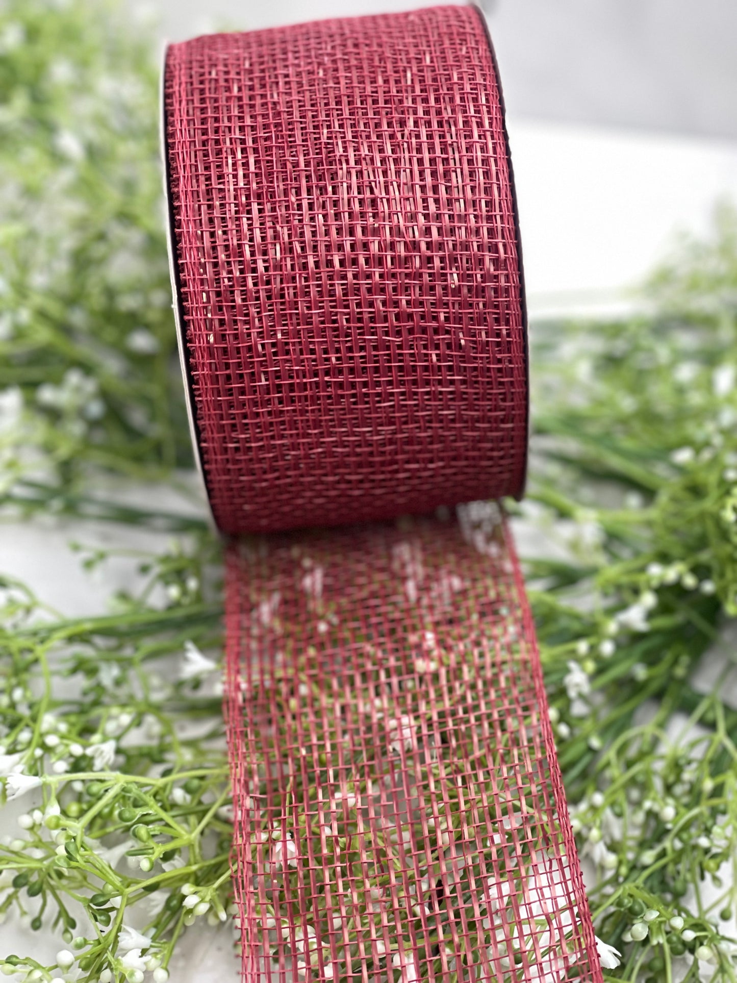 3 Inch by 20 Yards Designer Netting Glamour Burgundy