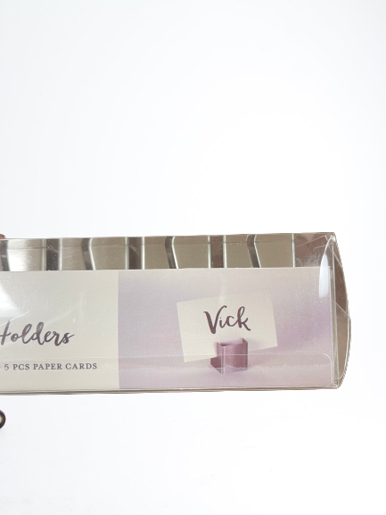 Silver Place Card Holder