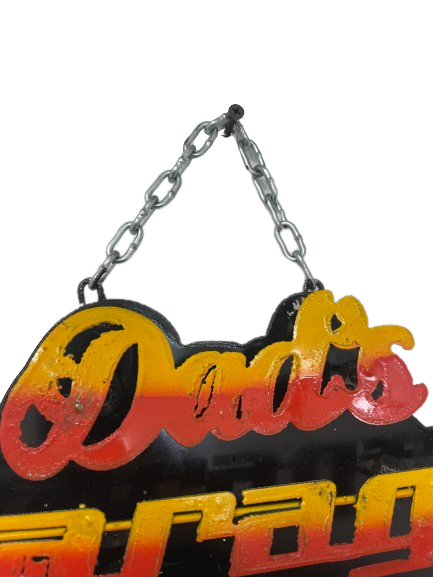 Dad's Garage Hanging Metal Sign