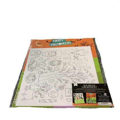 Color Your Own Cling Poster Set- iSpy and Color Your Own
