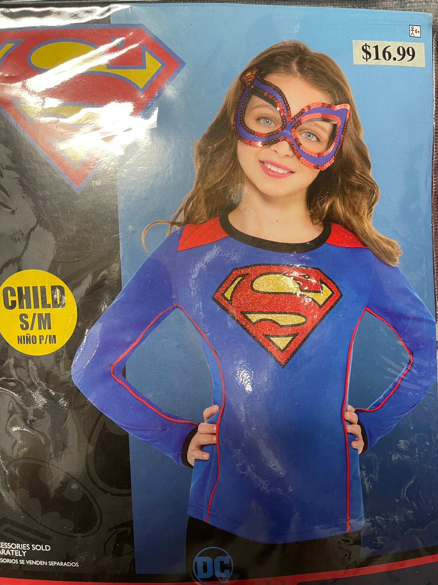 Child Long Sleeve Super Man Top