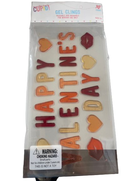 Happy Valentines Day Gel Clings