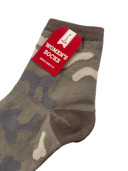 Women's Camo Printed Socks