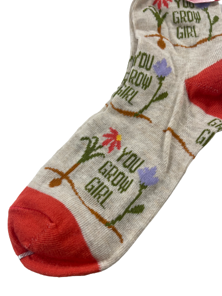 You Grow Girl Womens Printed Socks