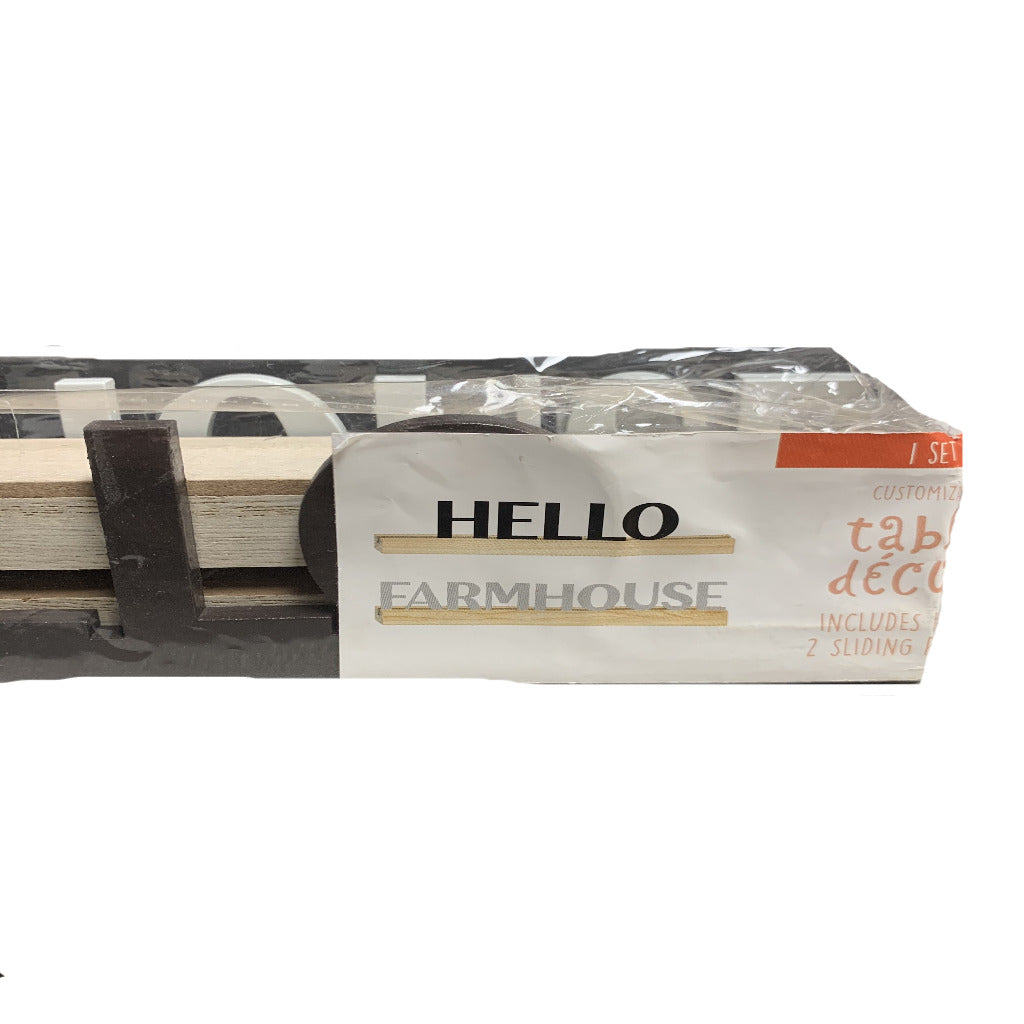 Customizable Table Decor Farmhouse Hello