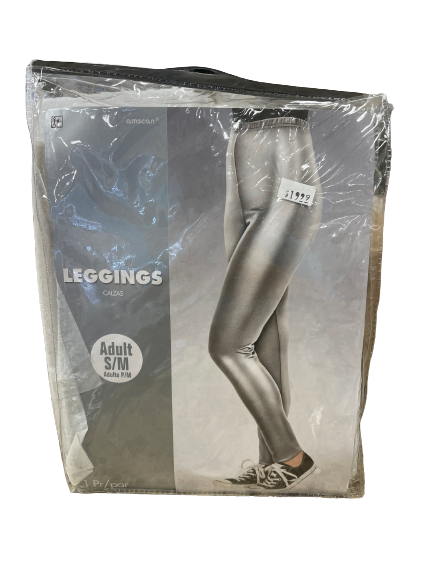 Metallic Silver Leggings