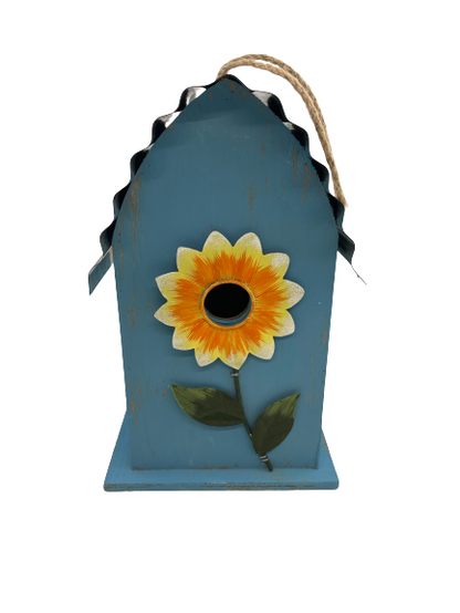 Hanging Wood Bird House Two Colors