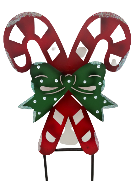 Metal Candy Cane Stake