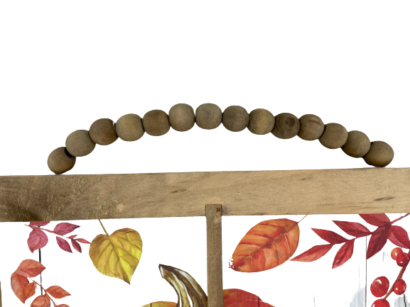 Wood Welcome and Thankful Sign