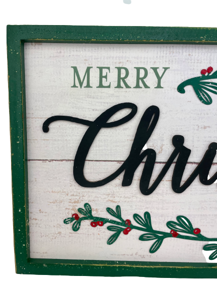 Green Merry Christmas To All Sign