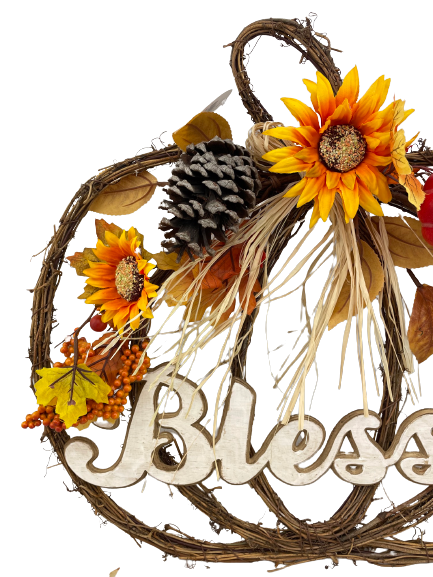 Blessed Pumpkin Vine Wreath