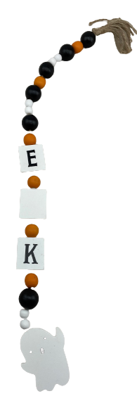 Beaded Boo Or Eek Garland Two Styles