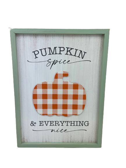 Wooden Fall Accent Sign 2 Styles