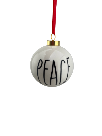 Ceramic Ball Ornaments With Words