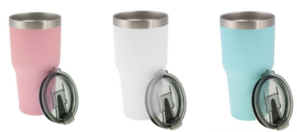 Double Wall Vacuum Sealed Stainless Steel Tumbler 30 ozo
