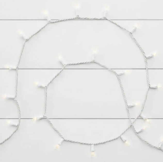 Home Accents Holiday 100 Warm White Mini LED Lights- White Wire