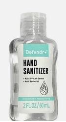 Defendr + Hand Sanitizer - Small Bottle