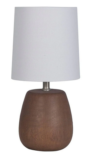 Threshold Table Lamp  Walnut Finish