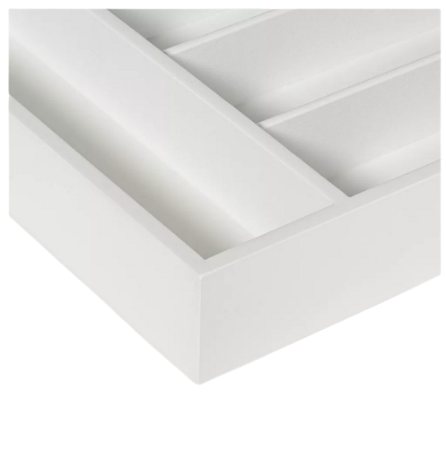 Threshold White Bamboo Drawer Organizer