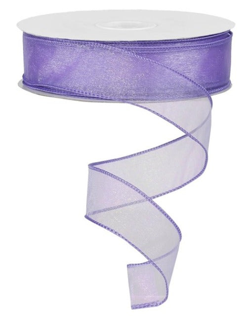 1.5 Inch Sheer Ribbon Purple