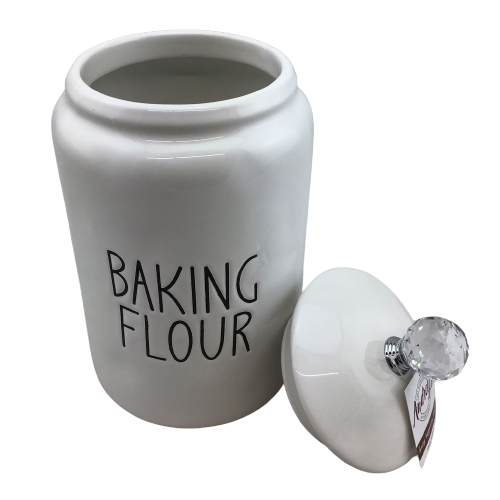 White Canister "Baking Flour"