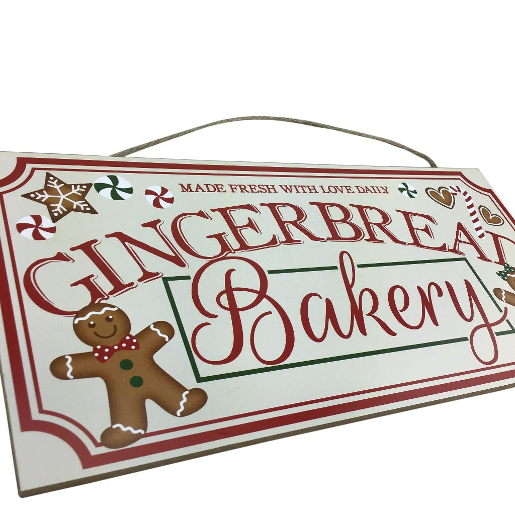 Gingerbread Bakery Wooden Sign