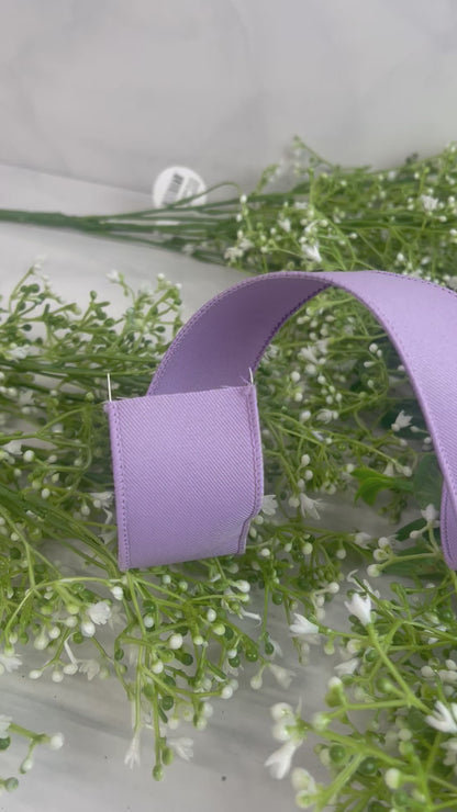 1.5 Inch By 10 Yard Lavender Diagonal Weave Ribbon