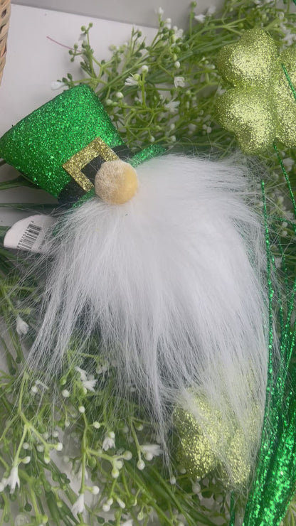 28 Inch Glitter St. Patrick's Gnome Spray