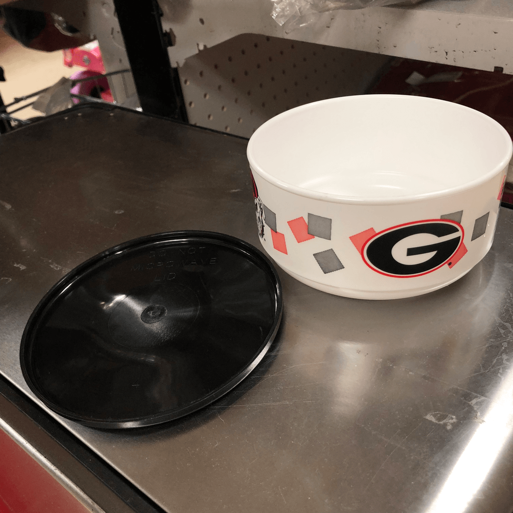 Georgia University Plastic Bowls - Set of 3