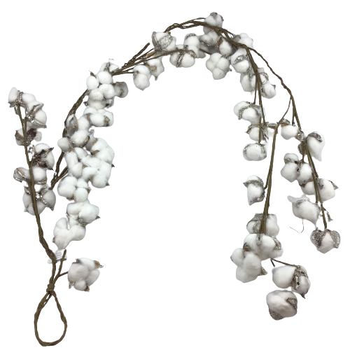 5 Foot Glittered Cotton Garland