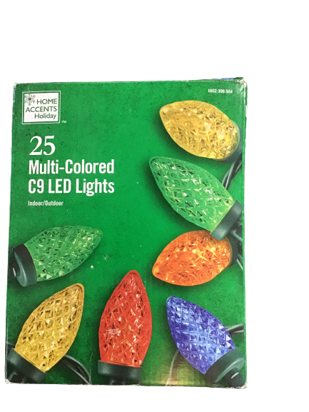 Home Accents Holiday 25 Multi-Colored C9 LED Lights