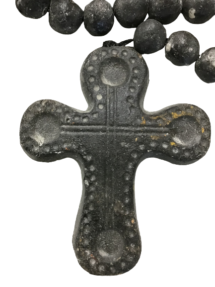 Charcoal Extra Large Rosary Beads