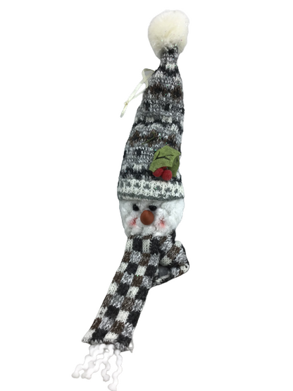 6 Inch Plush Hanging Holiday SnowMan 3 Styles