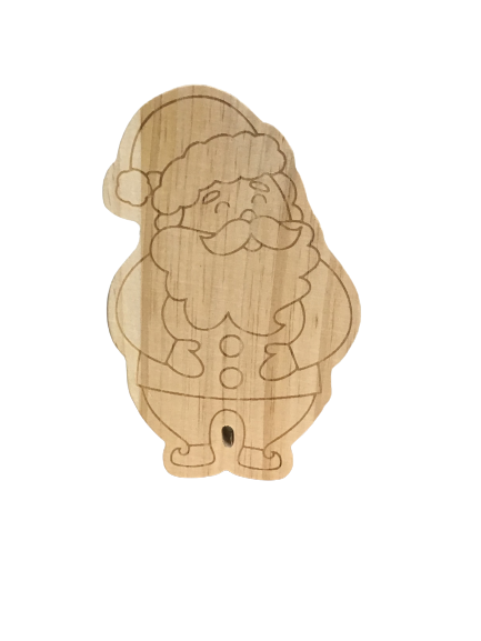 Santa Wood Shape